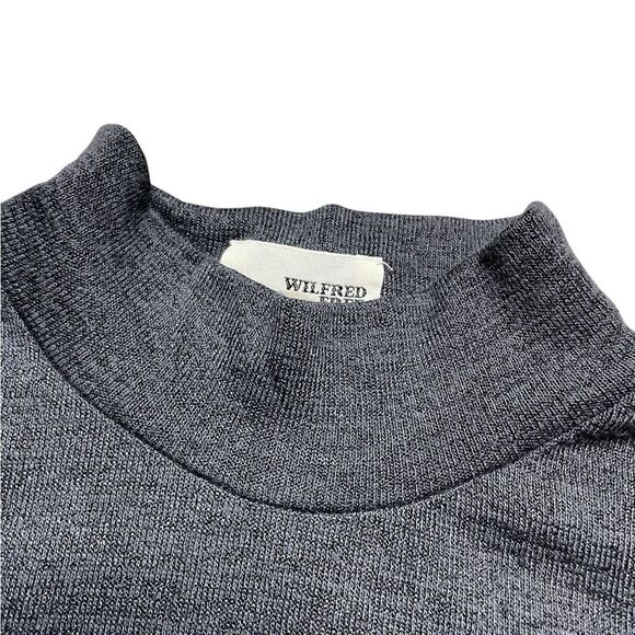 Aritzia Wilfred Free Moulton Mockneck Open Back Gray Dress Small - Picture 6 of 7